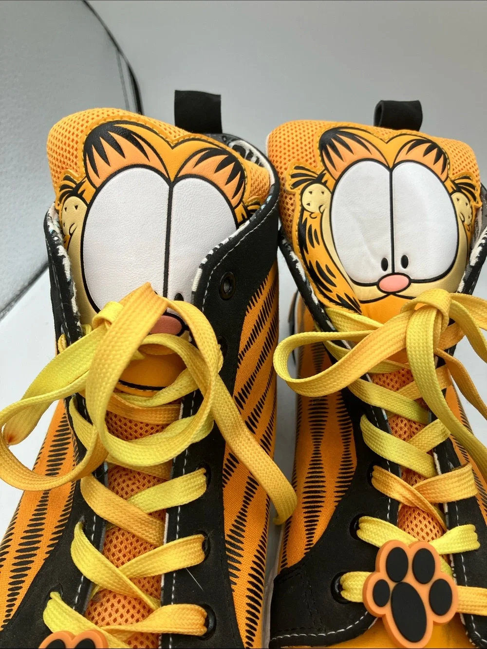 Garfield Orange High-Top Athletic Sneakers - Men